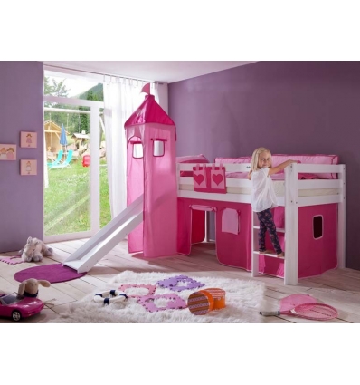 Letto semi alto con escivolo