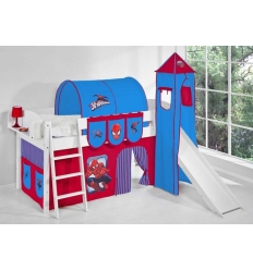 Letto bambino con scivolo  Spiderman