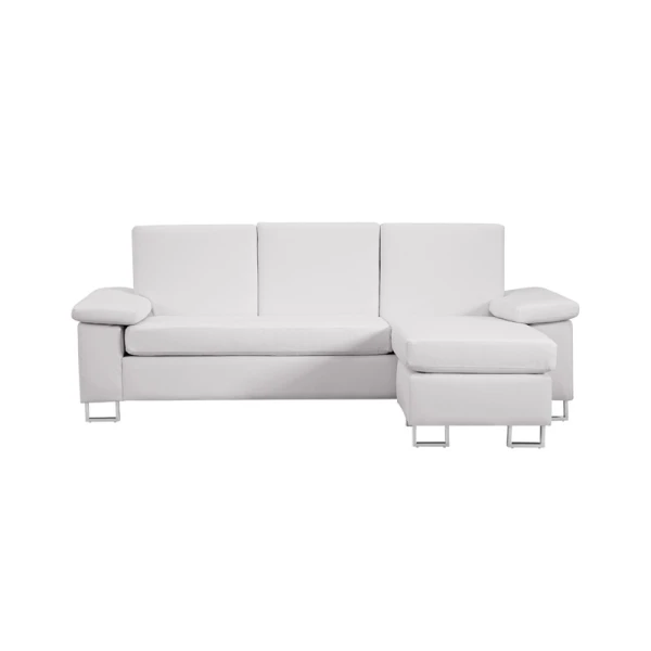 Divano con chaise longue bianco