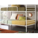 Letto a castello metallico bianco