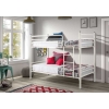 Letto a castello metallico bianco