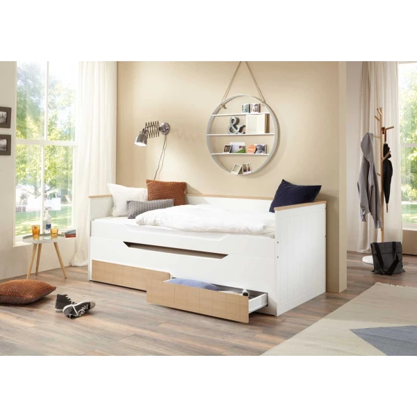 Letto matrimoniale con cassetti