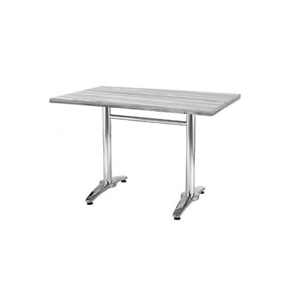 Tavolo in alluminio e Haya