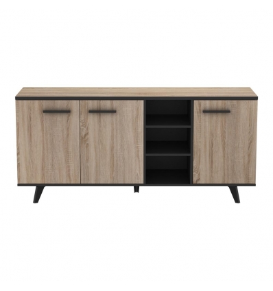 CREDENZA 3 ANTE EBONY