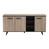 CREDENZA 3 ANTE EBONY