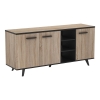 CREDENZA 3 ANTE EBONY