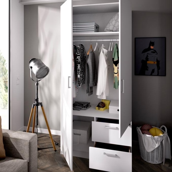 Armadio 2 ante 2 cassetti