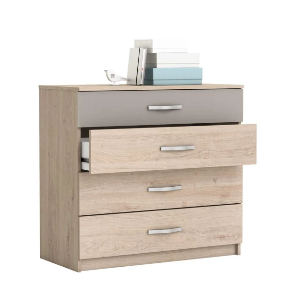 Cassettiera bicolor 4 cassetti