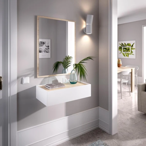 Mobile ingresso con cassetto e spechio 