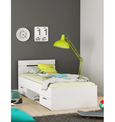 LETTO GIOVANILE CON CASSETTI TIANA