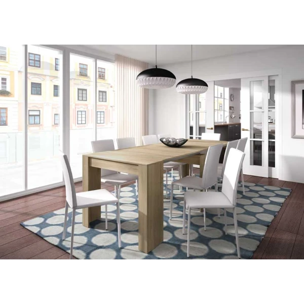 Tavolo adattabile con 5 posizioni. Fino a 10 commensali. Tavolo estensibile per ospiti. Pratico e funzionale.