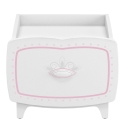 COMODINO PER BAMBINI CON CASSETTO ROSE