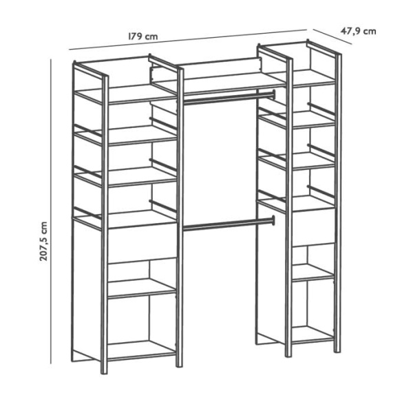 Armadio Giorno Stile Industriale