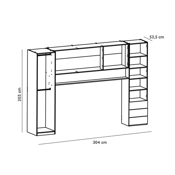 Mobile-Camera da letto. Include letto, armadi, 3 cassetti e scaffale. Funzionale. Ottimo rapporto qualità-prezzo. Giovanile