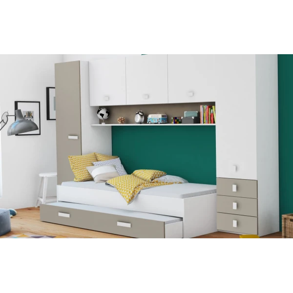 Mobile-Camera da letto. Include letto, armadi, 3 cassetti e scaffale. Funzionale. Ottimo rapporto qualità-prezzo. Giovanile