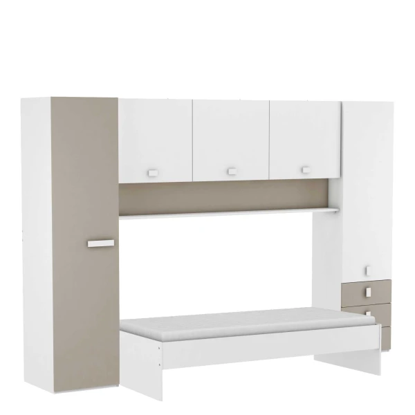 Mobile-Camera da letto. Include letto, armadi, 3 cassetti e scaffale. Funzionale. Ottimo rapporto qualità-prezzo. Giovanile