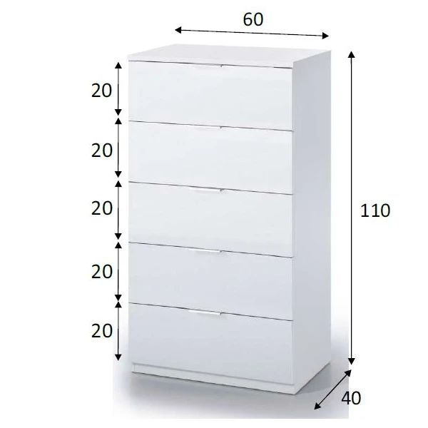 Grande Cassettiera Bianca