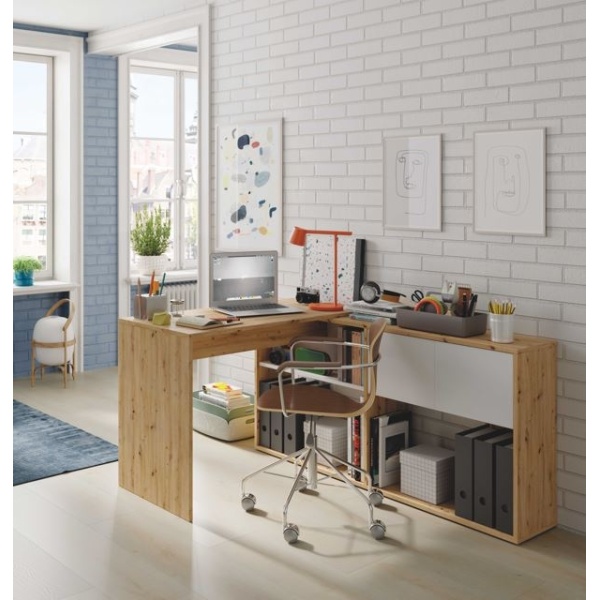 Scrivania Multifunzionale Ripiani Ante