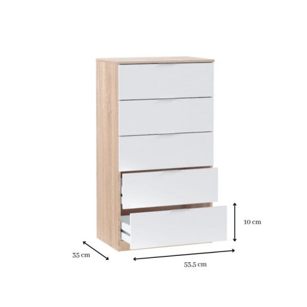 Cassettiera Alta 5 Cassetti