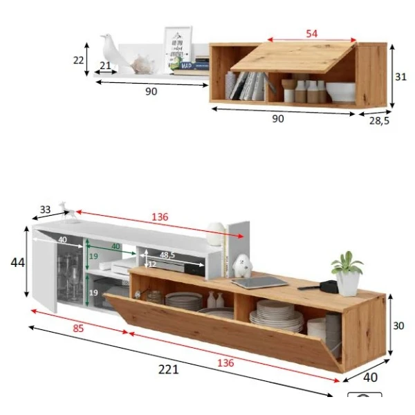 Parete Attrezzata Soggiorno