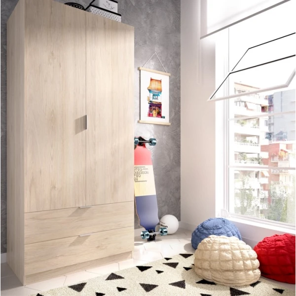 Armadio con 2 porte e 2 cassetti Lincoln