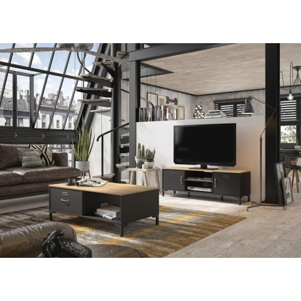 Mobile da soggiorno in stile industriale