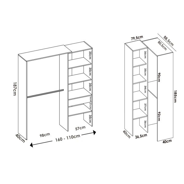 COMPOSICIÓN VESTIDOR RINCONERO NOVA