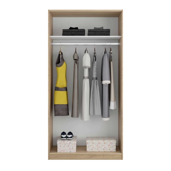 Armadio in legno naturale