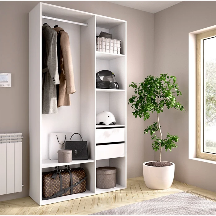 Armadio guardaroba con appendiabiti
