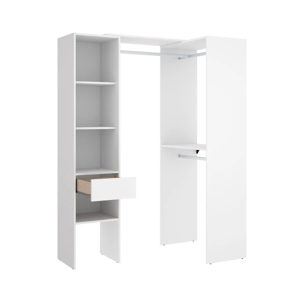 Armadio con cassetto e attaccapanni