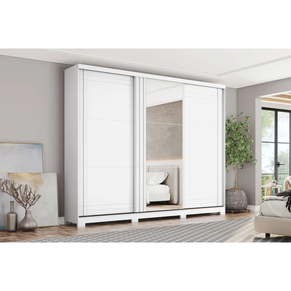 ARMARIO VESTIDOR TRIPLE PUERTAS CORREDERAS ZANO