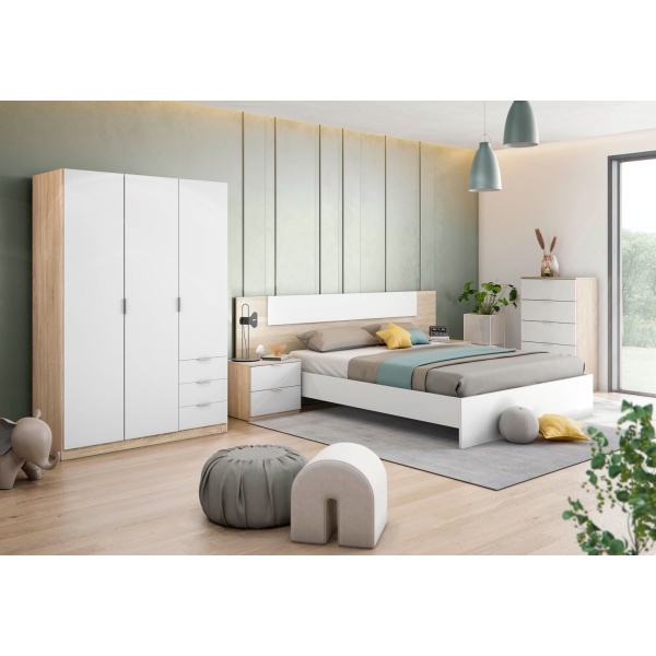 Armadio a 3 ante e 3 cassetti