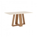TAVOLO 160X90 BICOLORE CON GAMBE LEGNO CARLOTTA