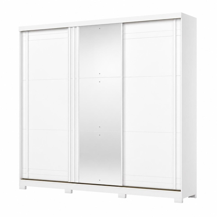 Armadio con 3 porte scorrevoli 249 x 51,5 x 230 cm